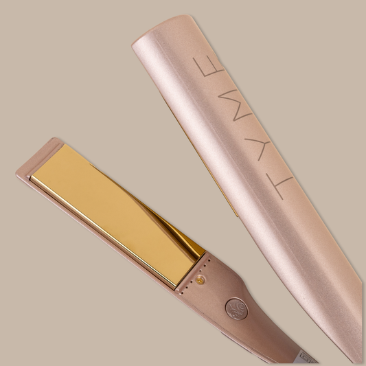 EU and UK voltage original TYME iron in Rose gold, curling iron and straightener