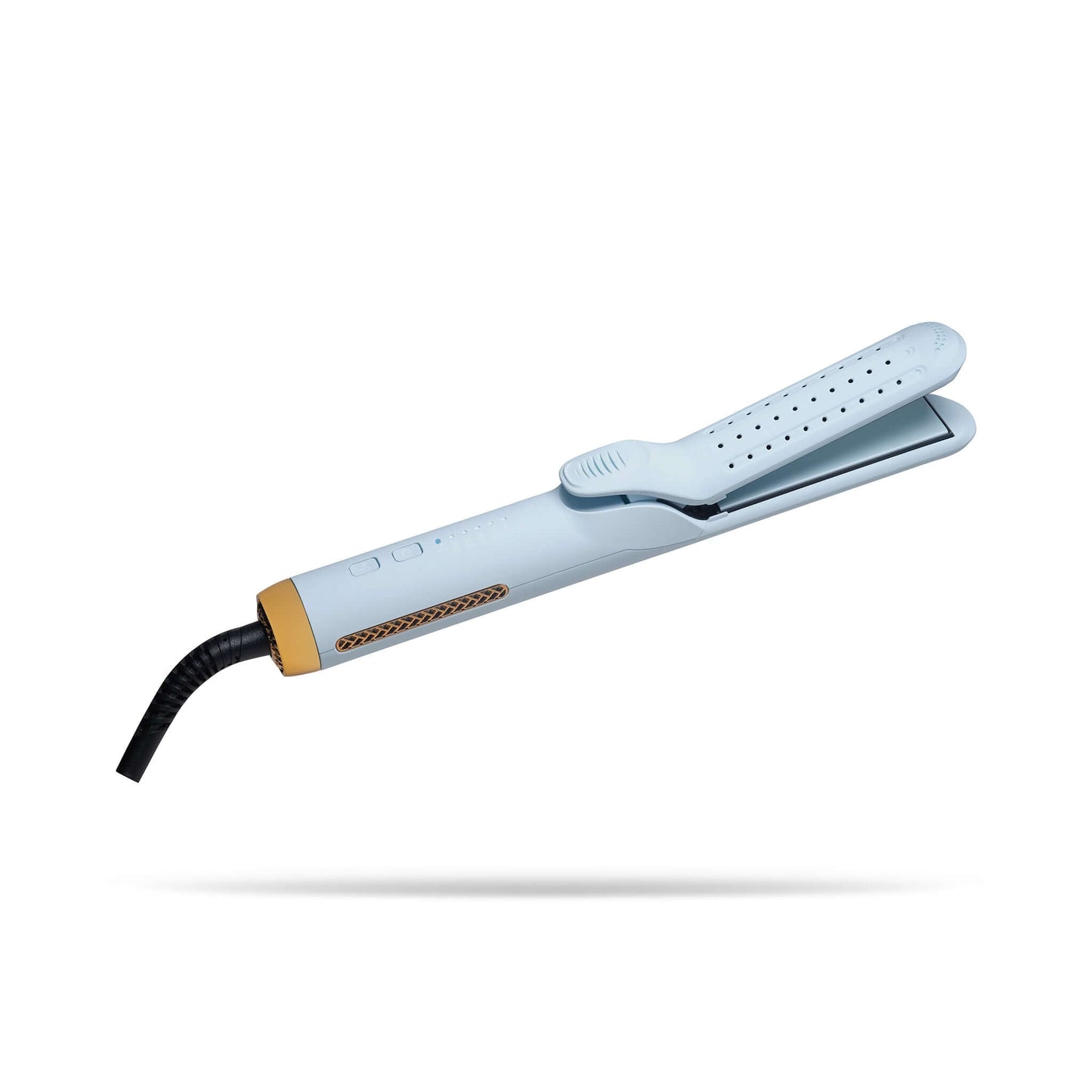 The TYME Iron Air Ocean Breeze has holes for cooling on the top to get you long-lasting styles.