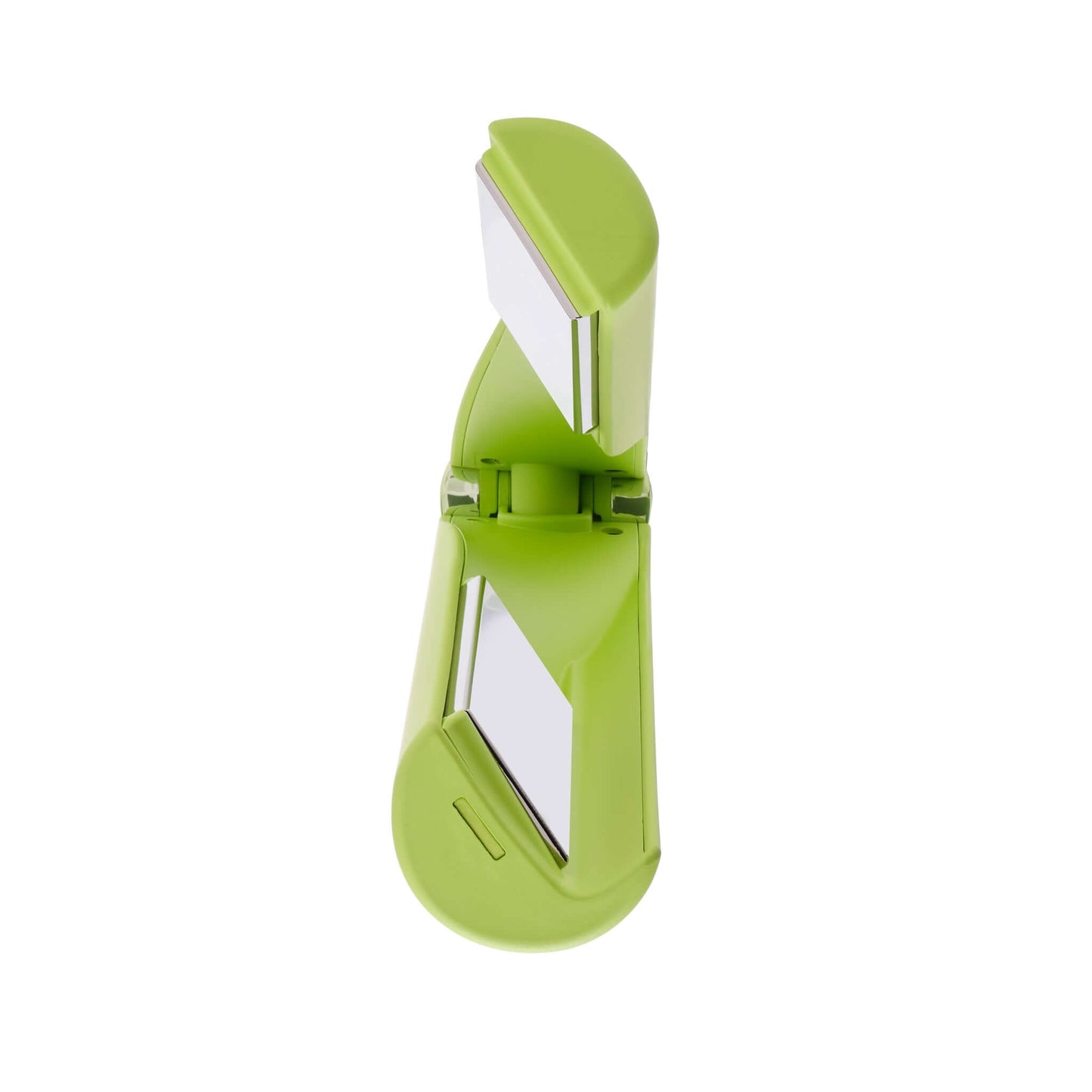 Front view of our green hair curling iron.