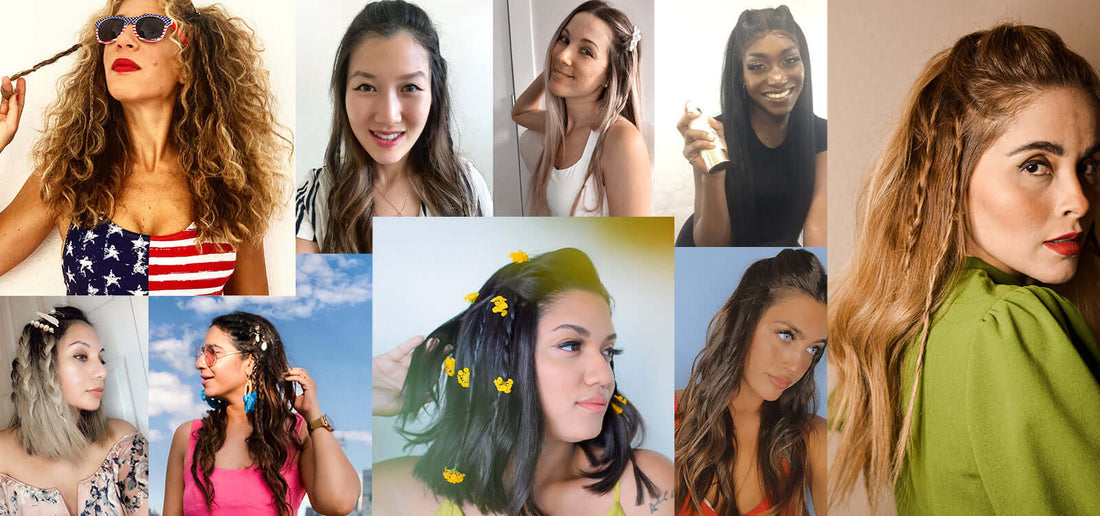 Collage of women with Unity Rolls & Braids
