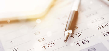 close up shot of calendar 
