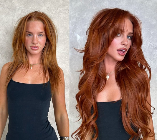 TYME’s top flat iron techniques for cowboy copper hair