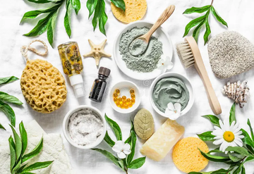 Image of natural hair and skincare products.
