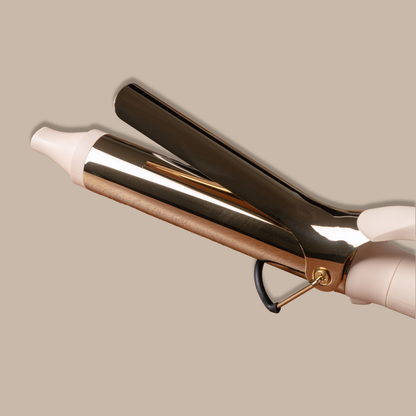 TYME 1.25 inch curling iron in Cashmere, in the box