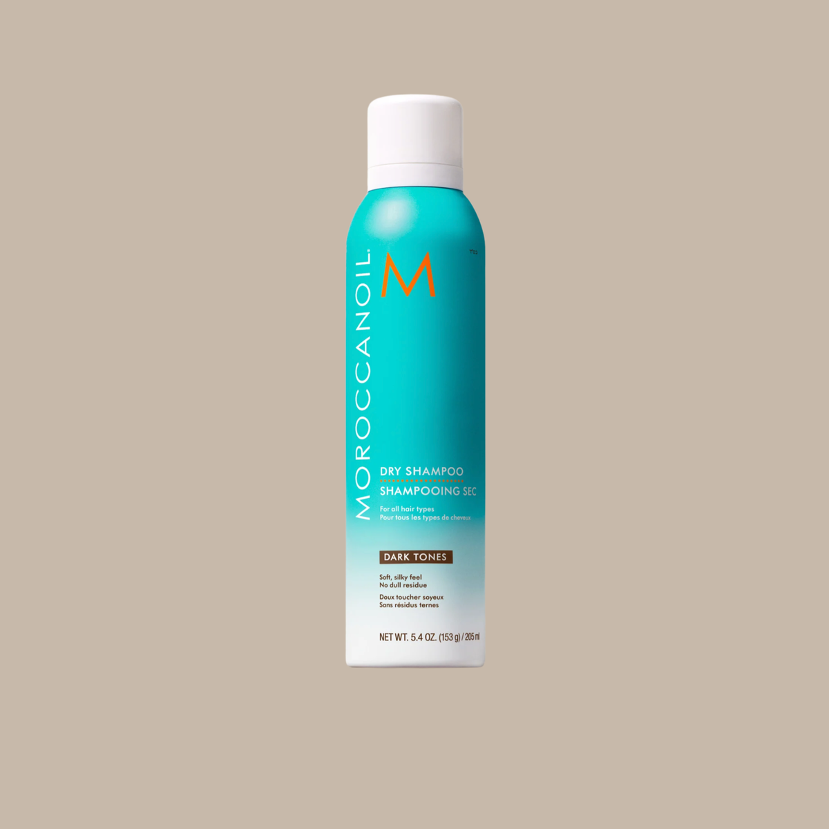 Moroccanoil Dry Shampoo in the Brunette shade, for dark hair