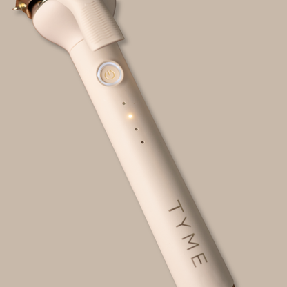TYME 2 inch curling iron in Cashmere, in the box