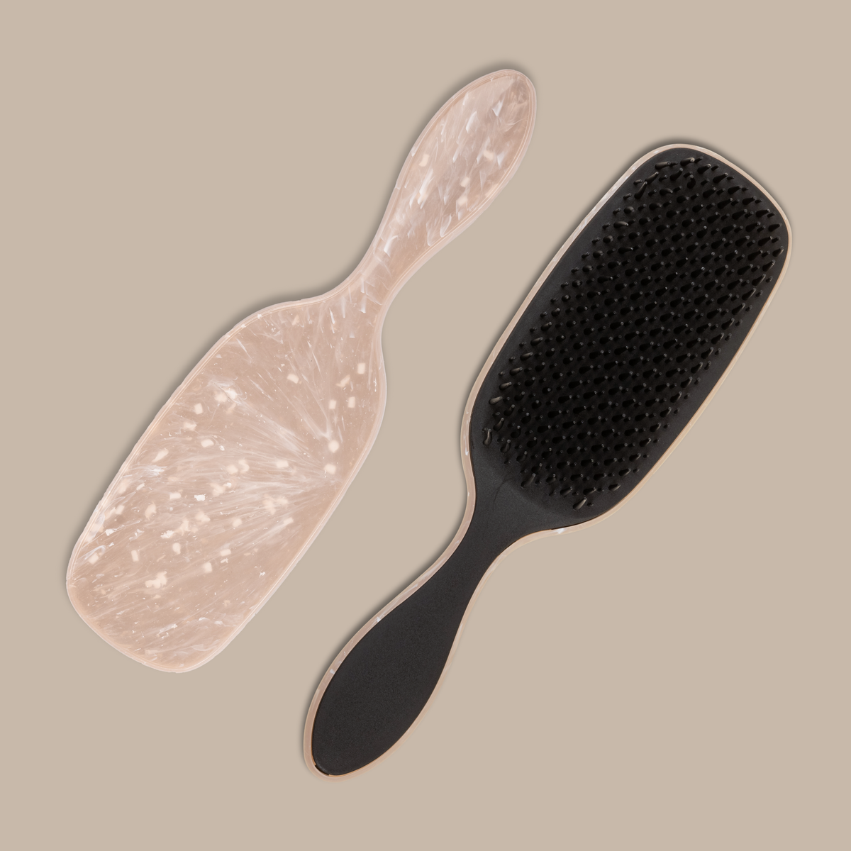 TYME detangling brush, gentle on hair