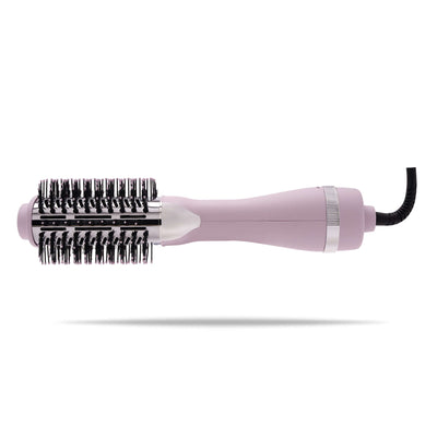 Side view of new hair dryer blow brush in limited edition aura purple color.