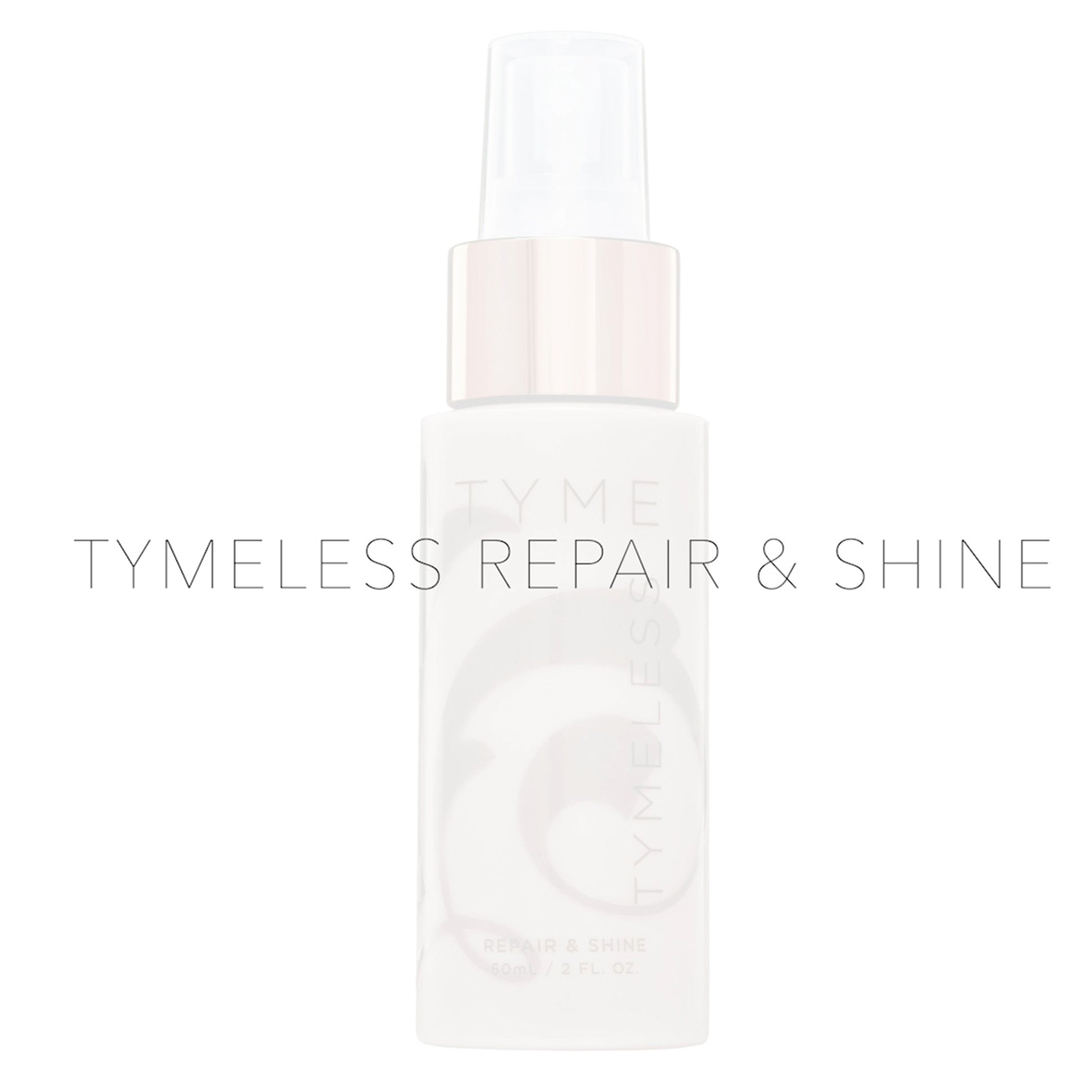TYME Inventor and CEO, Jacynda Smith says TYMELESS Repair and Shine Spray makes your hair look and feel lustrous and repairs your hair.